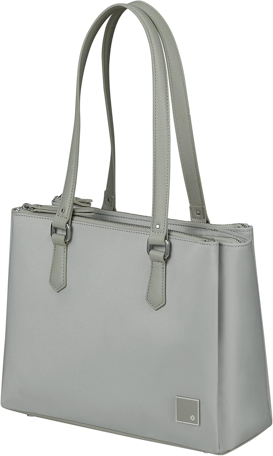 Samsonite Essentially Karissa - Schoudertas met 3 vakken, 34 cm, zwart (zwart) Tassen Dames Naty Shop Grijs (Dove Grey)