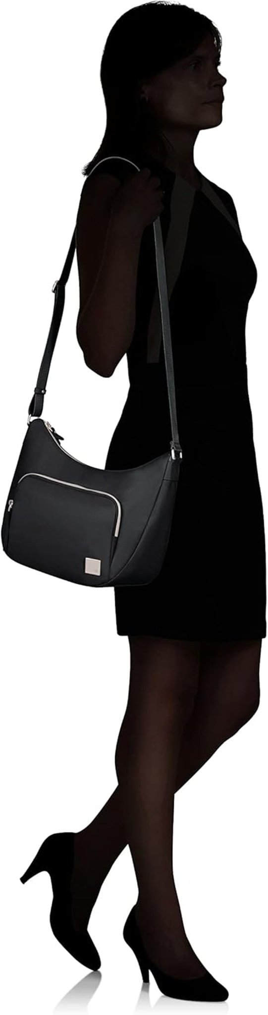 Samsonite Essentially Karissa - Schoudertas M, 36 cm, zwart (zwart) Damestassen Naty Shop