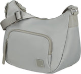 Samsonite Essentially Karissa - Schoudertas M, 36 cm, zwart (zwart) Tassen Dames Naty Shop Grijs (Dove Grey) Schoudertas S
