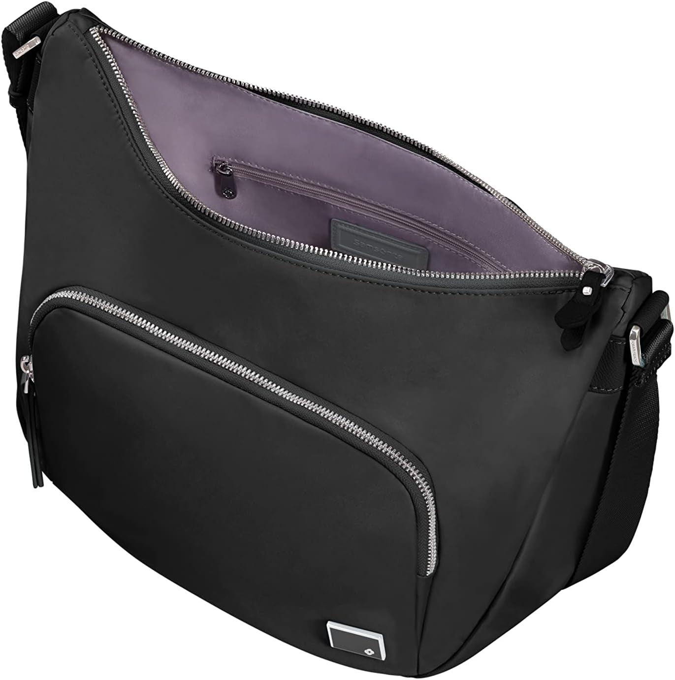 Samsonite Essentially Karissa - Schoudertas M, 36 cm, zwart (zwart) Damestassen Naty Shop