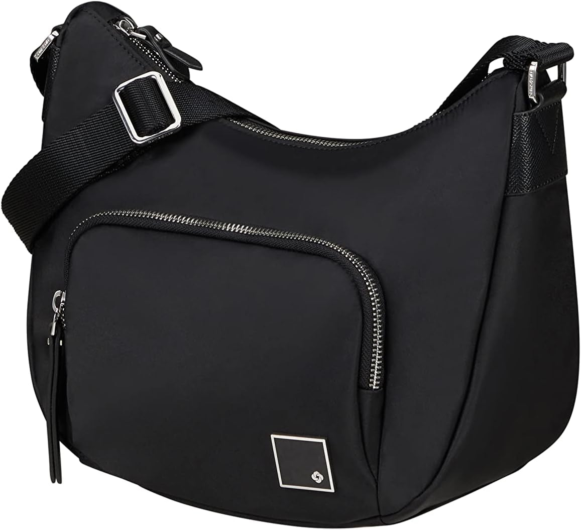 Samsonite Essentially Karissa - Schoudertas M, 36 cm, Zwart (Zwart) Damestassen Naty Shop Zwart (Zwart) Schoudertas S