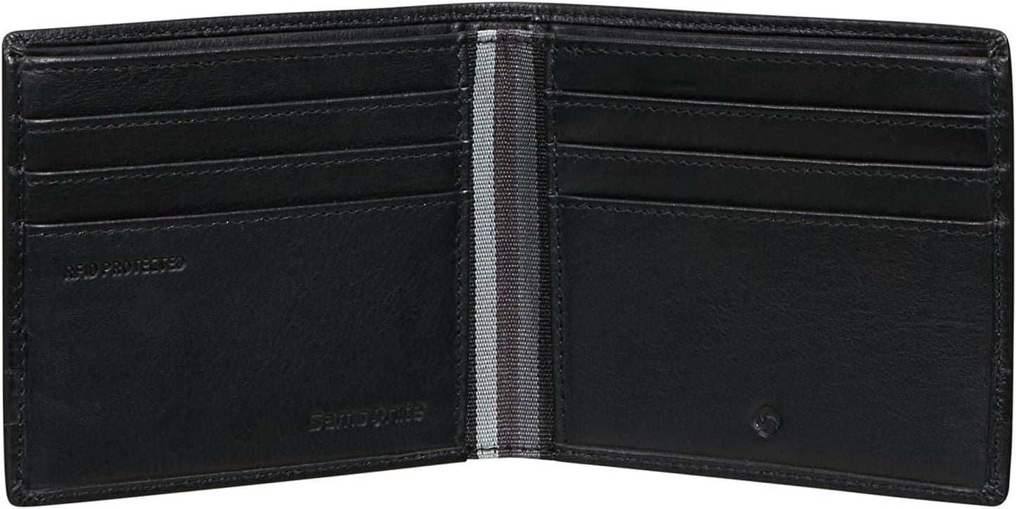 Samsonite Flagged SLG - Portemonnee, 10,5 cm, zwart (zwart) Herenportemonnee Naty Shop
