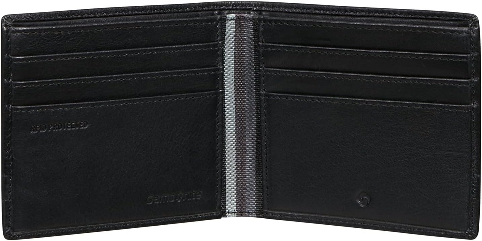 Samsonite Flagged SLG - Portemonnee, 10,5 cm, zwart (zwart) Herenportemonnee Naty Shop