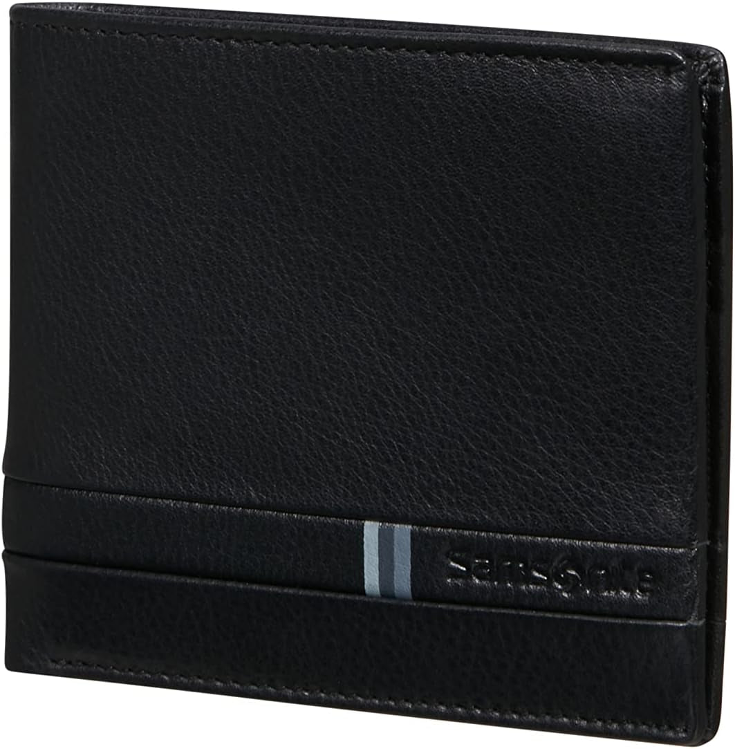 Samsonite Flagged SLG - Portemonnee, 10,5 cm, zwart (zwart) Herenportemonnee Naty Shop Standaardtitel