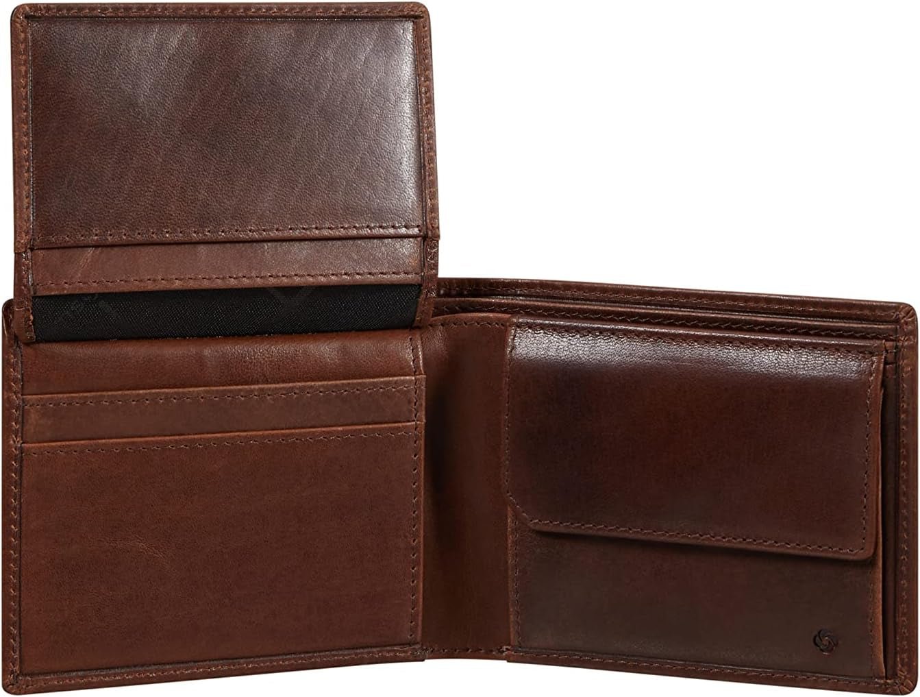 Samsonite Veggy SLG - Portemonnee, 10,5 cm, bruin (donkerbruin) Herenportemonnee Naty Shop