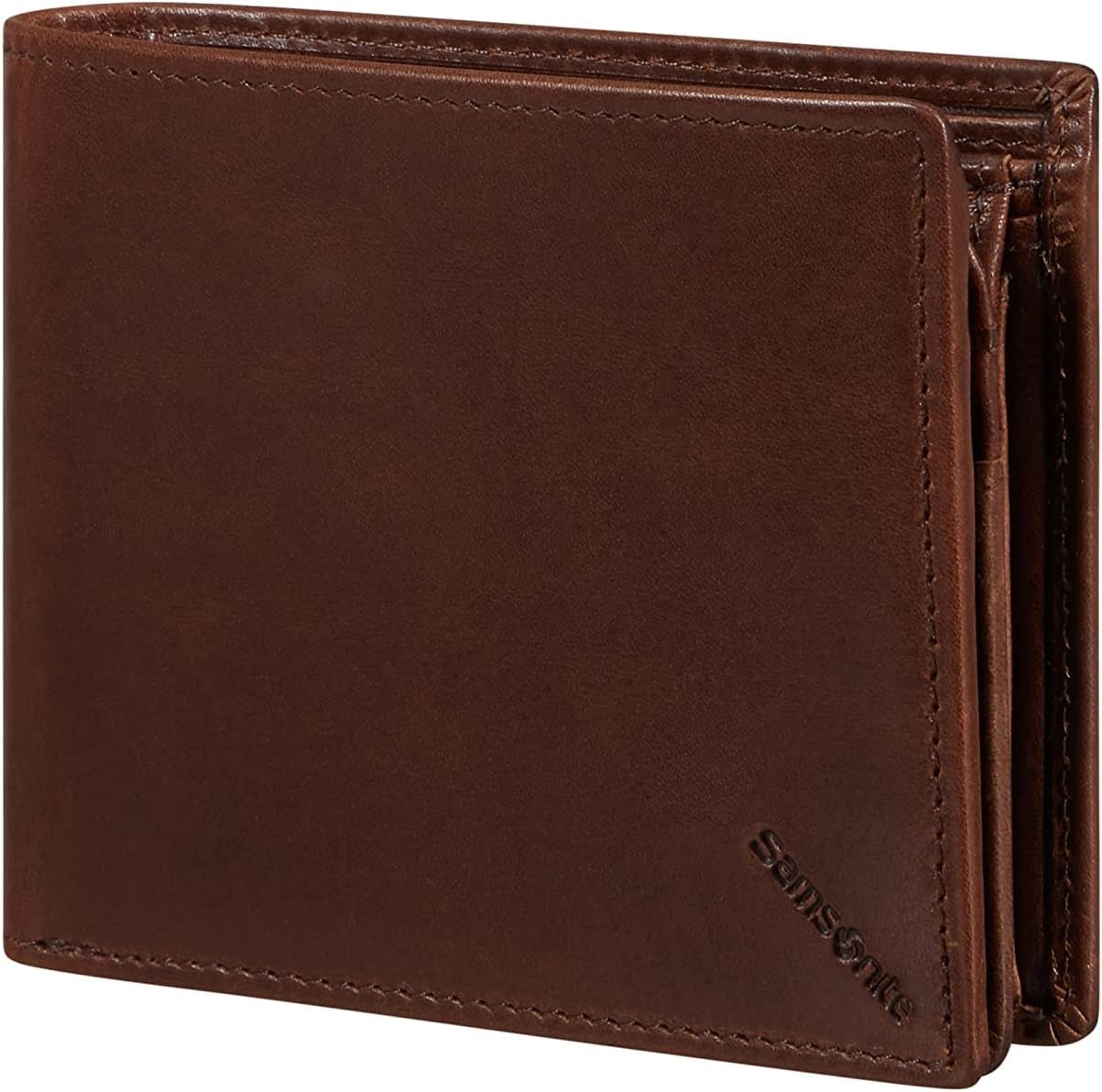 Samsonite Veggy SLG - Portemonnee, 10,5 cm, bruin (donkerbruin) Herenportemonnee Naty Shop Standaardtitel