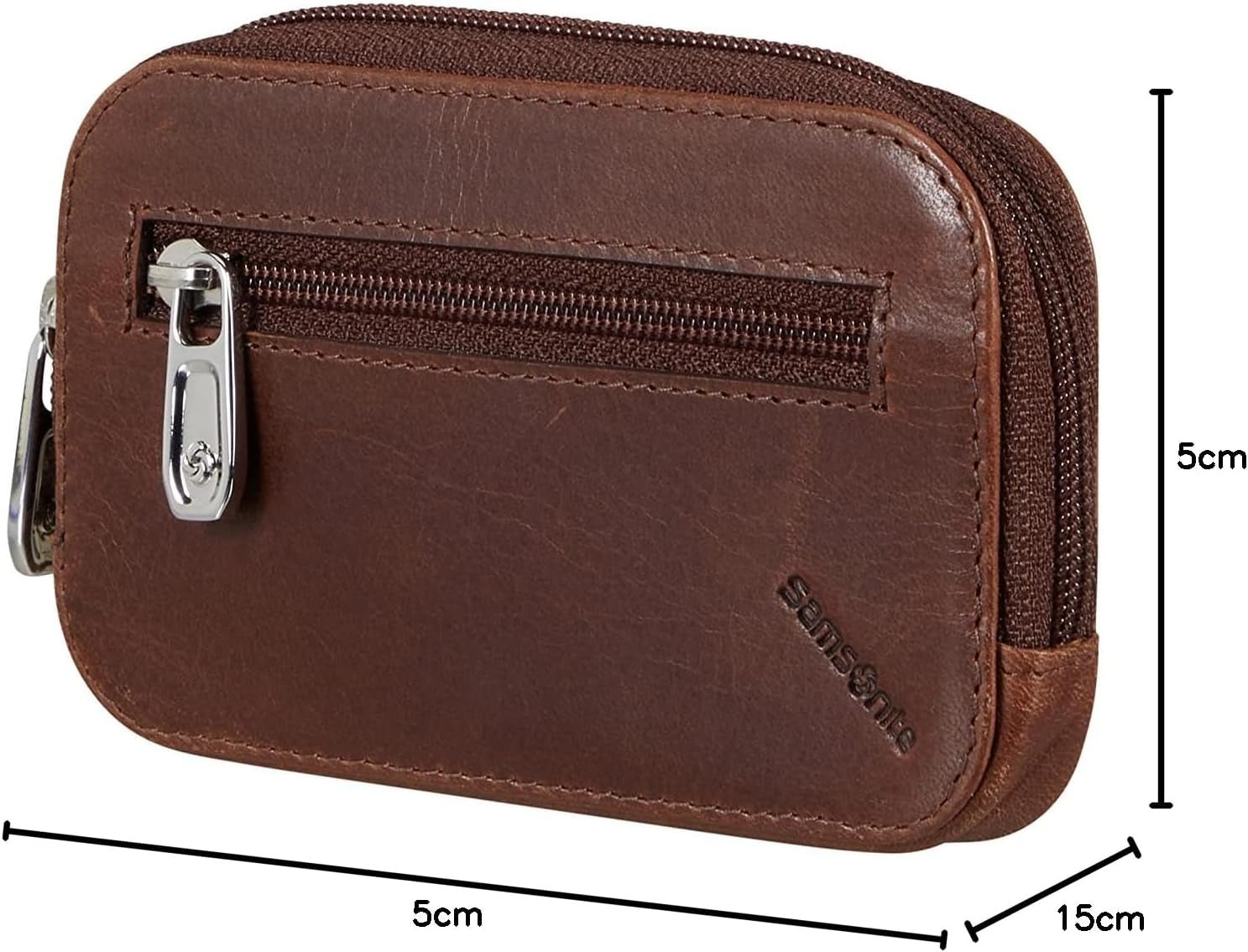 Samsonite Veggy SLG - Portemonnee, 11,6 cm, bruin (donkerbruin) Herenportemonnee Naty Shop