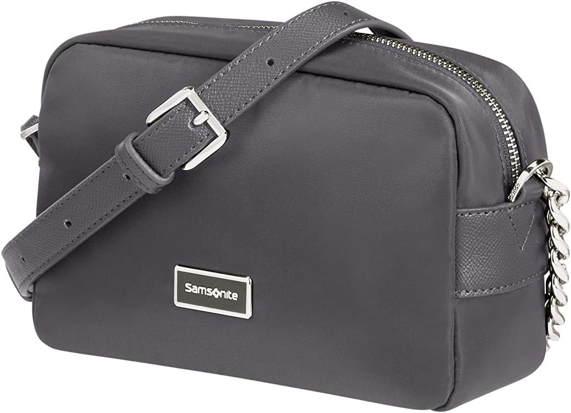 Samsonite Dames Karissa 2.0 - Schoudertas Messenger Bag (1 stuk) Damestassen Naty Shop Grijs (Eco Donkergrijs) Xs (21 Cm)