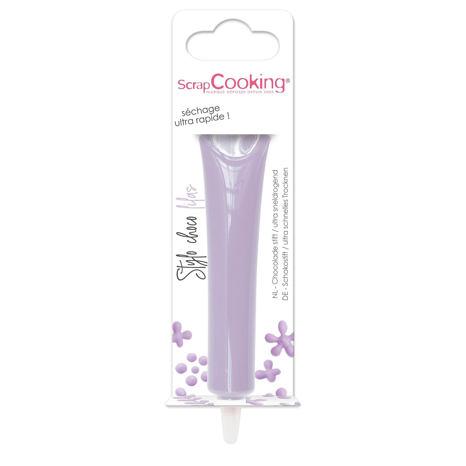 ScrapCooking - kleurstof voor levensmiddelen, diverse kleuren, in tube om te schrijven, 25 gram Naty Shop Lila Kleine suikerpasta