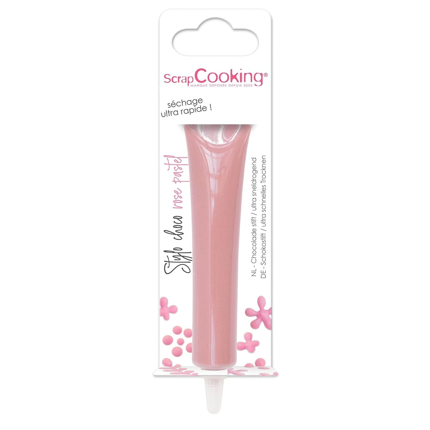 ScrapCooking - kleurstof voor levensmiddelen, diverse kleuren, in een tube om te schrijven, 25 gram Suikerpasta Naty Shop Pastel Roze Klein