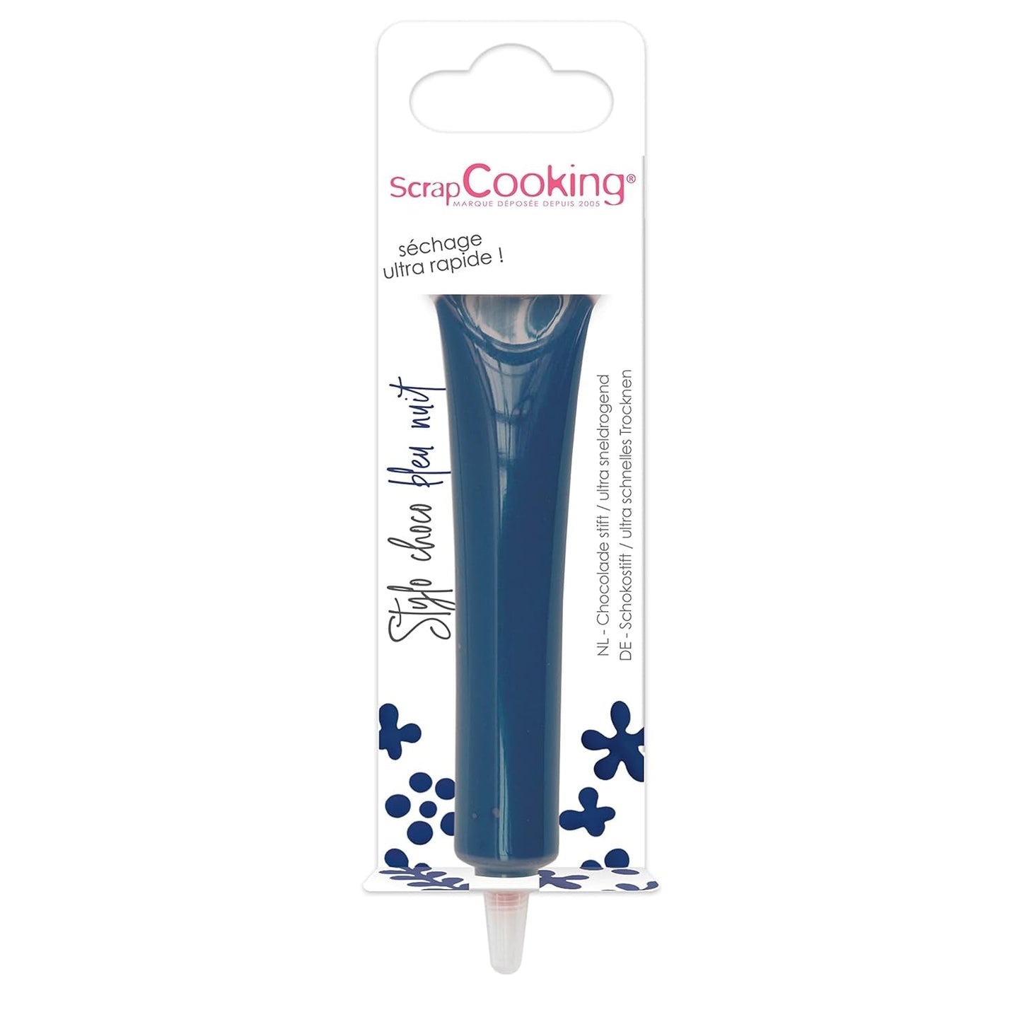 ScrapCooking - kleurstof voor levensmiddelen, diverse kleuren, in een tube om te schrijven, 25 gram Naty Shop suikerpasta Nachtblauw Klein