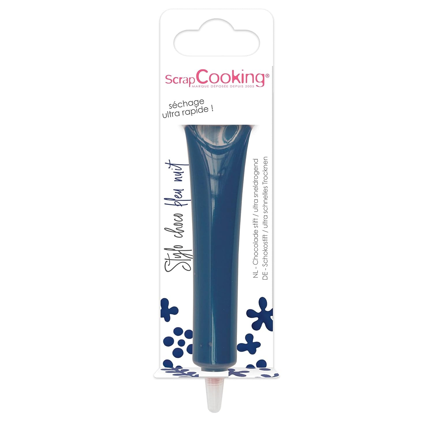 ScrapCooking - kleurstof voor levensmiddelen, diverse kleuren, in een tube om te schrijven, 25 gram Naty Shop suikerpasta Nachtblauw Klein