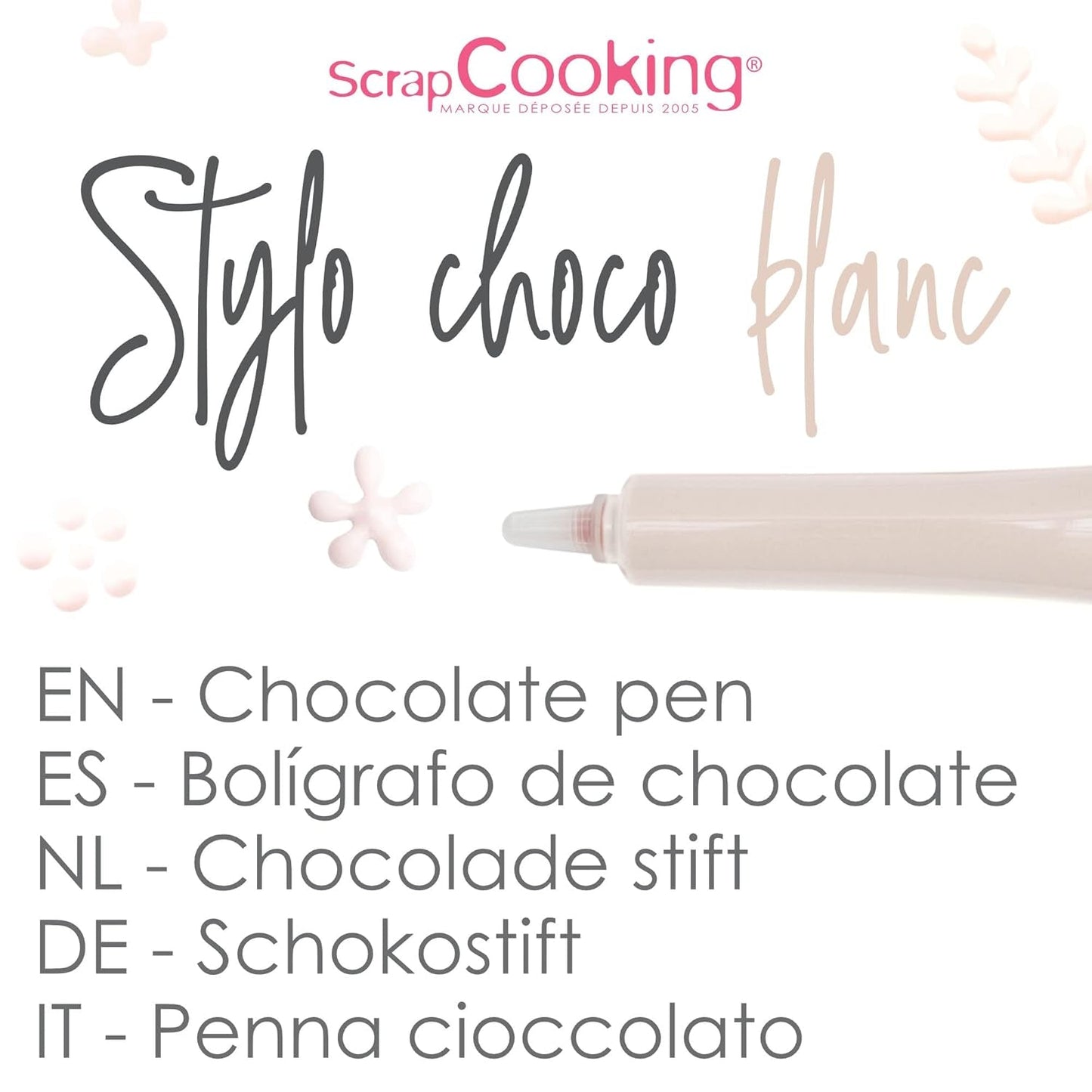 ScrapCooking - kleurstof voor levensmiddelen, diverse kleuren, tube om op te schrijven, 25 gram Naty Shop suikerpasta
