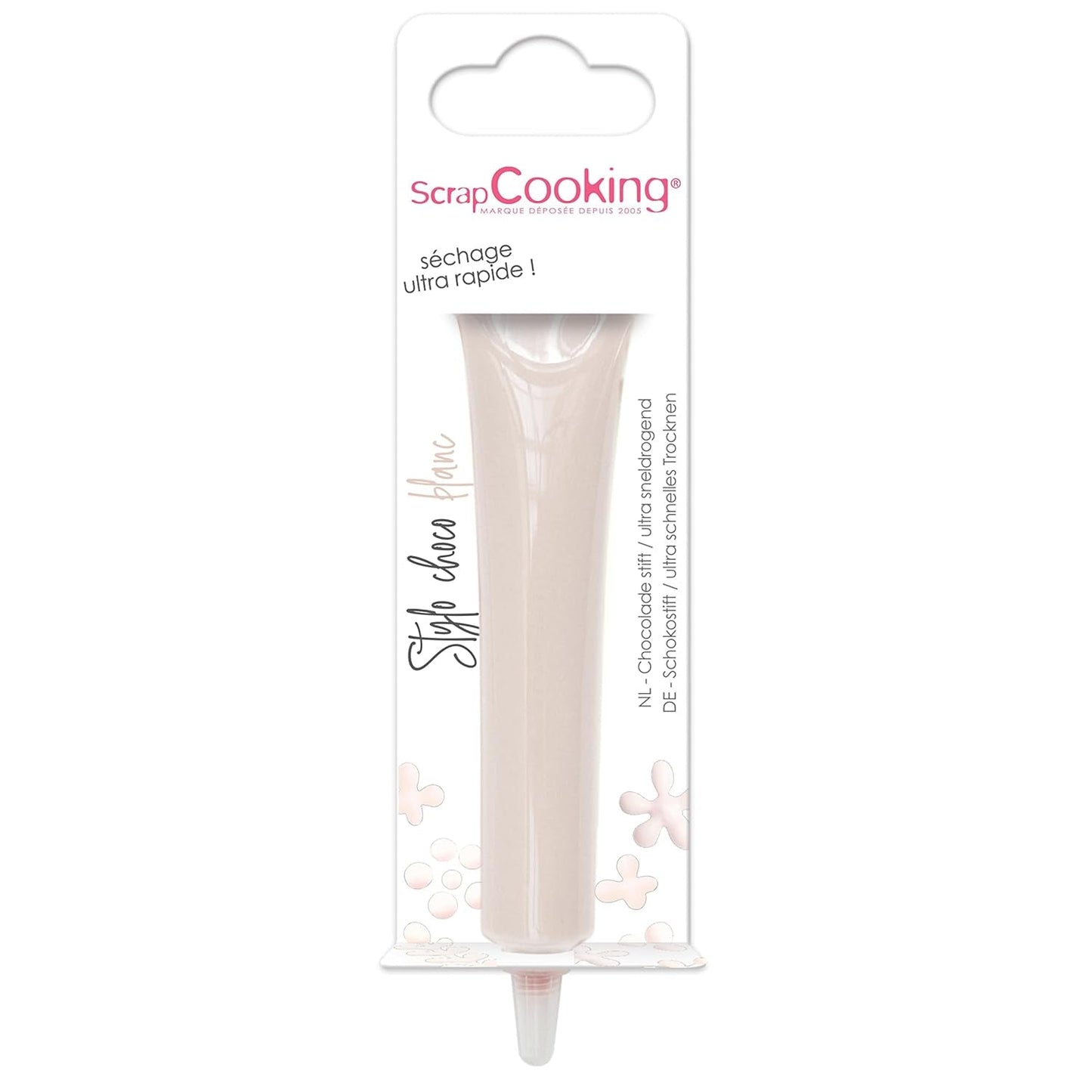 ScrapCooking - kleurstof voor levensmiddelen, verschillende kleuren, in tube om te schrijven, 25 gram Naty Shop Witte suikerpasta 25G
