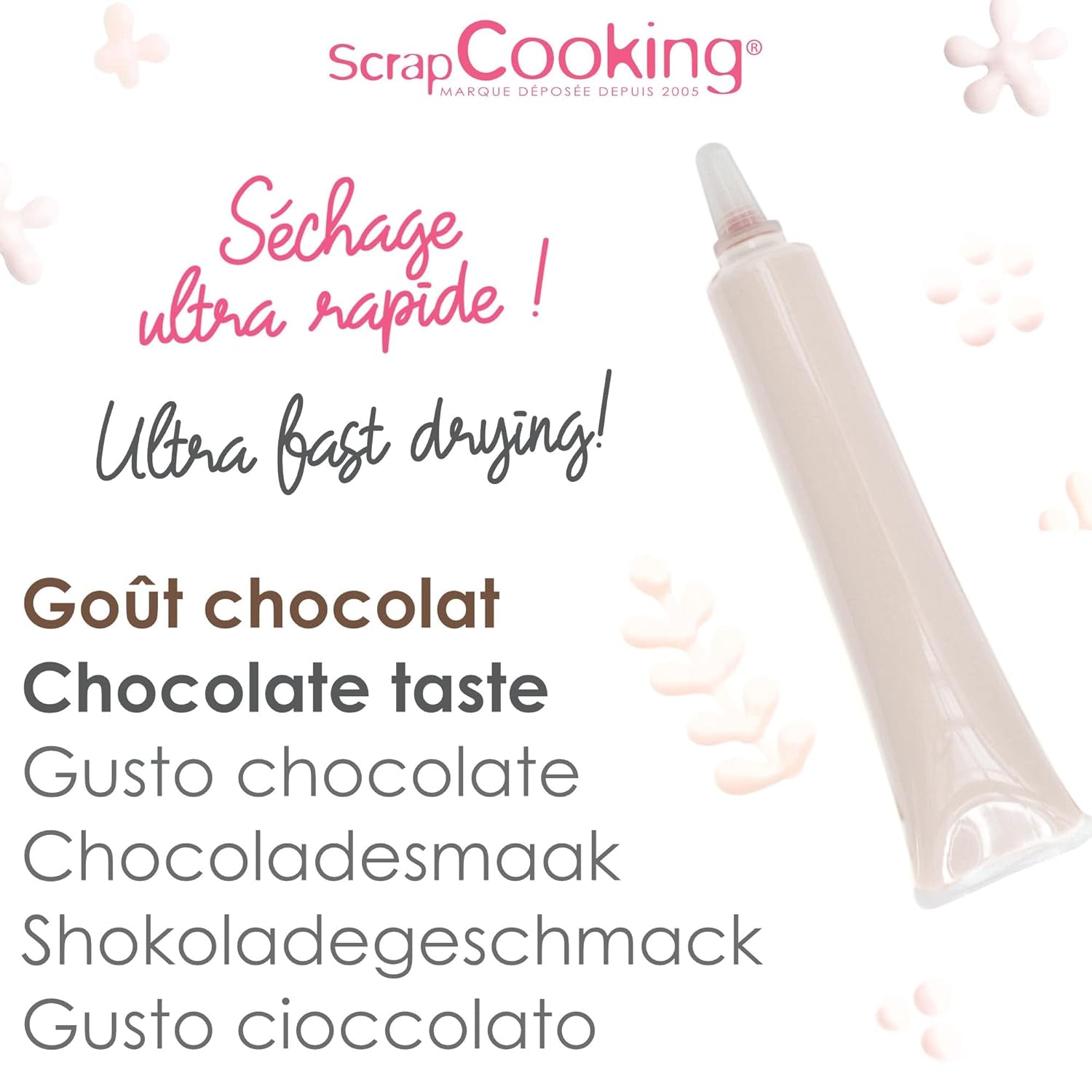 ScrapCooking - kleurstof voor levensmiddelen, diverse kleuren, tube om op te schrijven, 25 gram Naty Shop suikerpasta