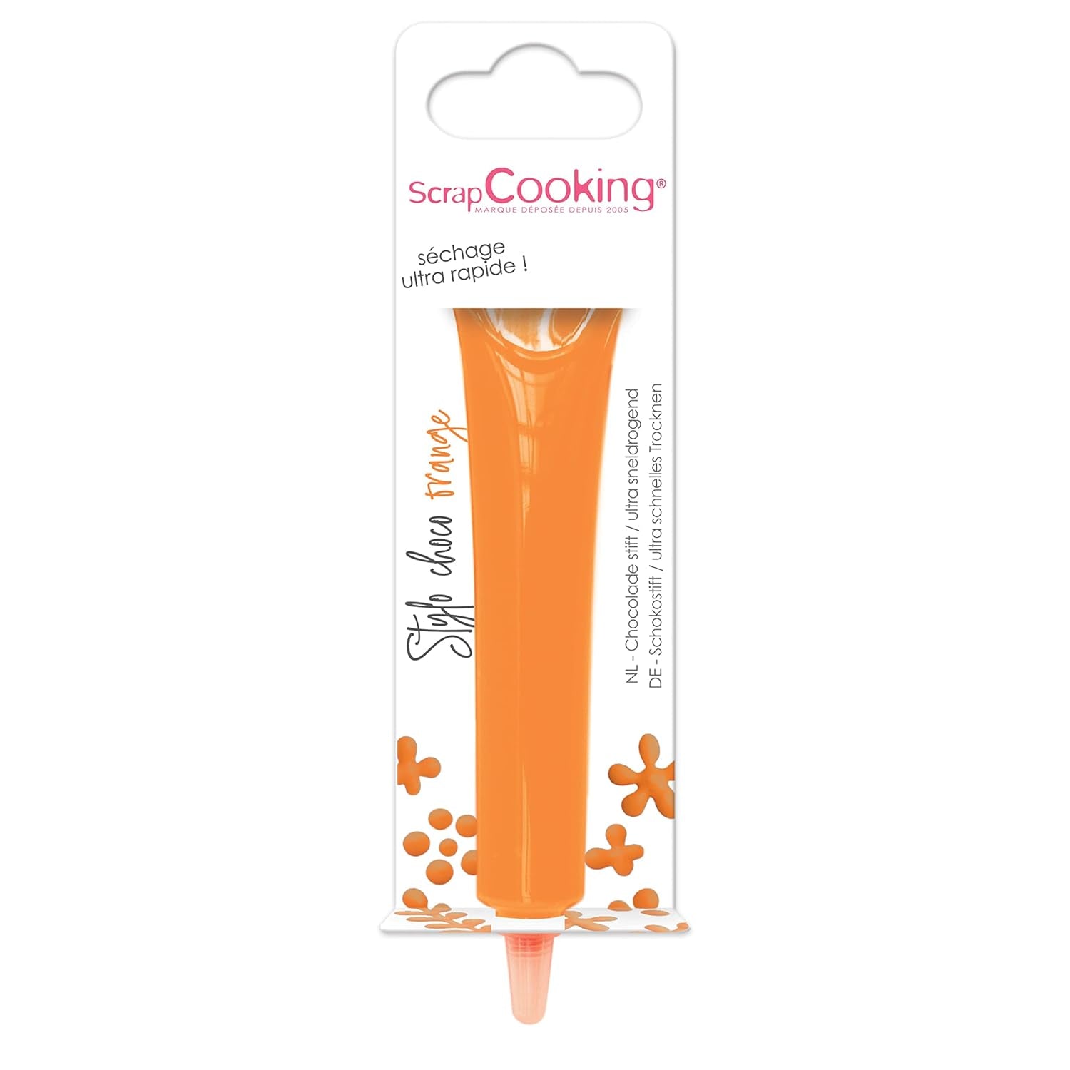 ScrapCooking - kleurstof voor levensmiddelen, diverse kleuren, in tube om te schrijven, 25 gram Naty Shop Small Orange Suikerpasta