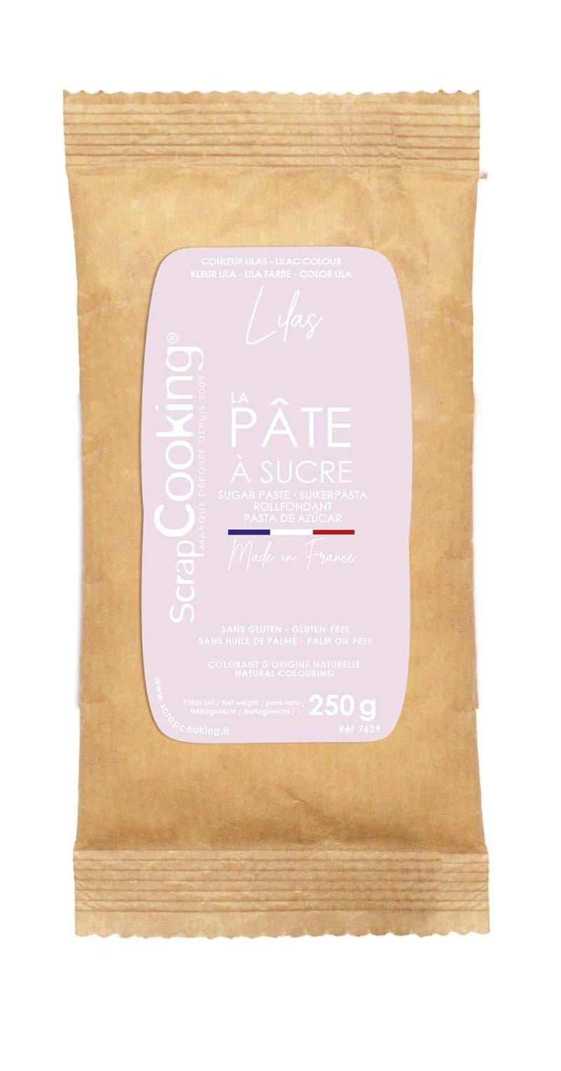 ScrapCooking - Pâte à Sucre Vert Sauge 250g - Kleurstof d'Origine Naturelle - Glutenvrij, Sans Huile de Palme - Pour Gâteaux, Pâtisseries Anniversaire - Vert Pastel - Fabrikie en France - 7621 Suikerpasta Naty Shop Violet pastel