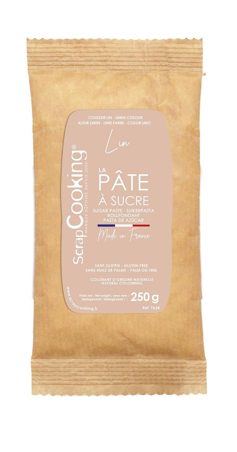 ScrapCooking - Pâte à Sucre Vert Sauge 250g - Kleurstof d'Origine Naturelle - Glutenvrij, Sans Huile de Palme - Pour Gâteaux, Pâtisseries Anniversaire - Vert Pastel - Fabrikie en France - 7621 Suikerpasta Naty Shop Beige