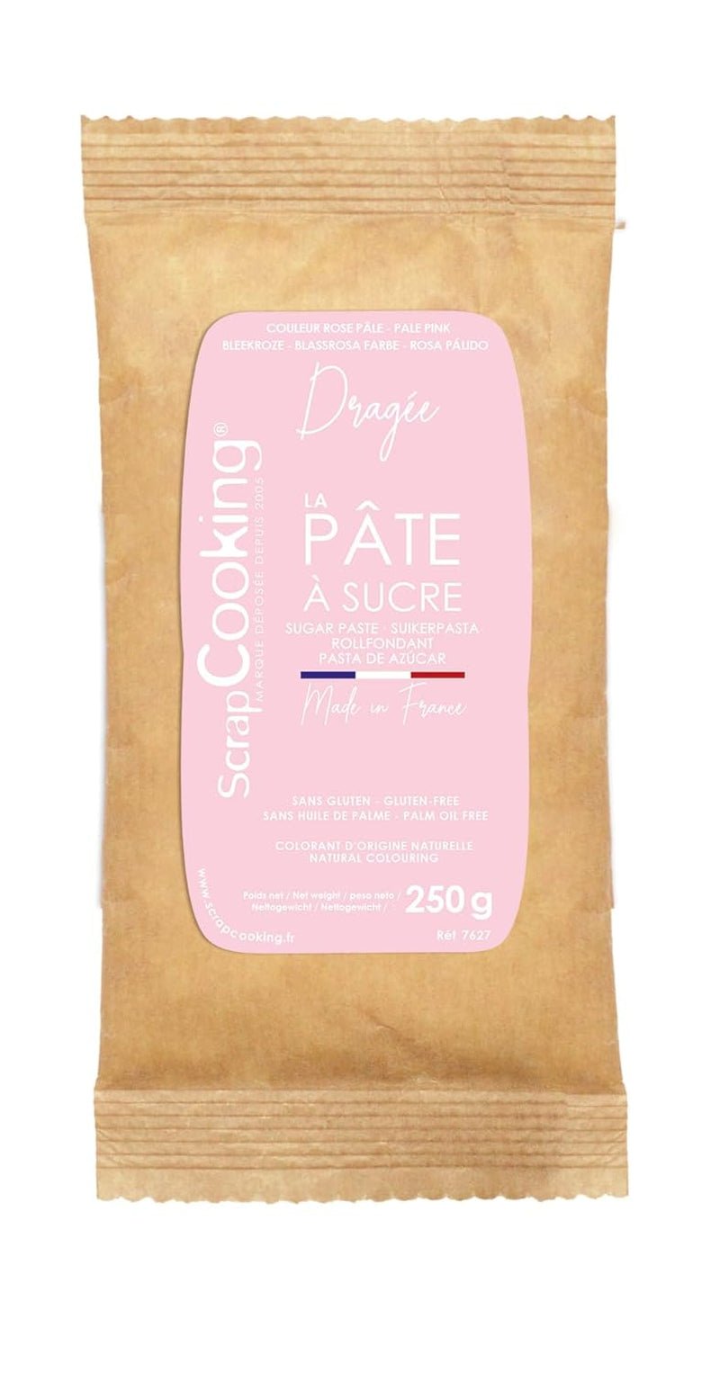ScrapCooking - Pâte à Sucre Vert Sauge 250g - Kleurstof d'Origine Naturelle - Glutenvrij, Sans Huile de Palme - Pour Gâteaux, Pâtisseries Anniversaire - Vert Pastel - Fabrikie en France - 7621 Suikerpasta Naty Shop Pastel roze