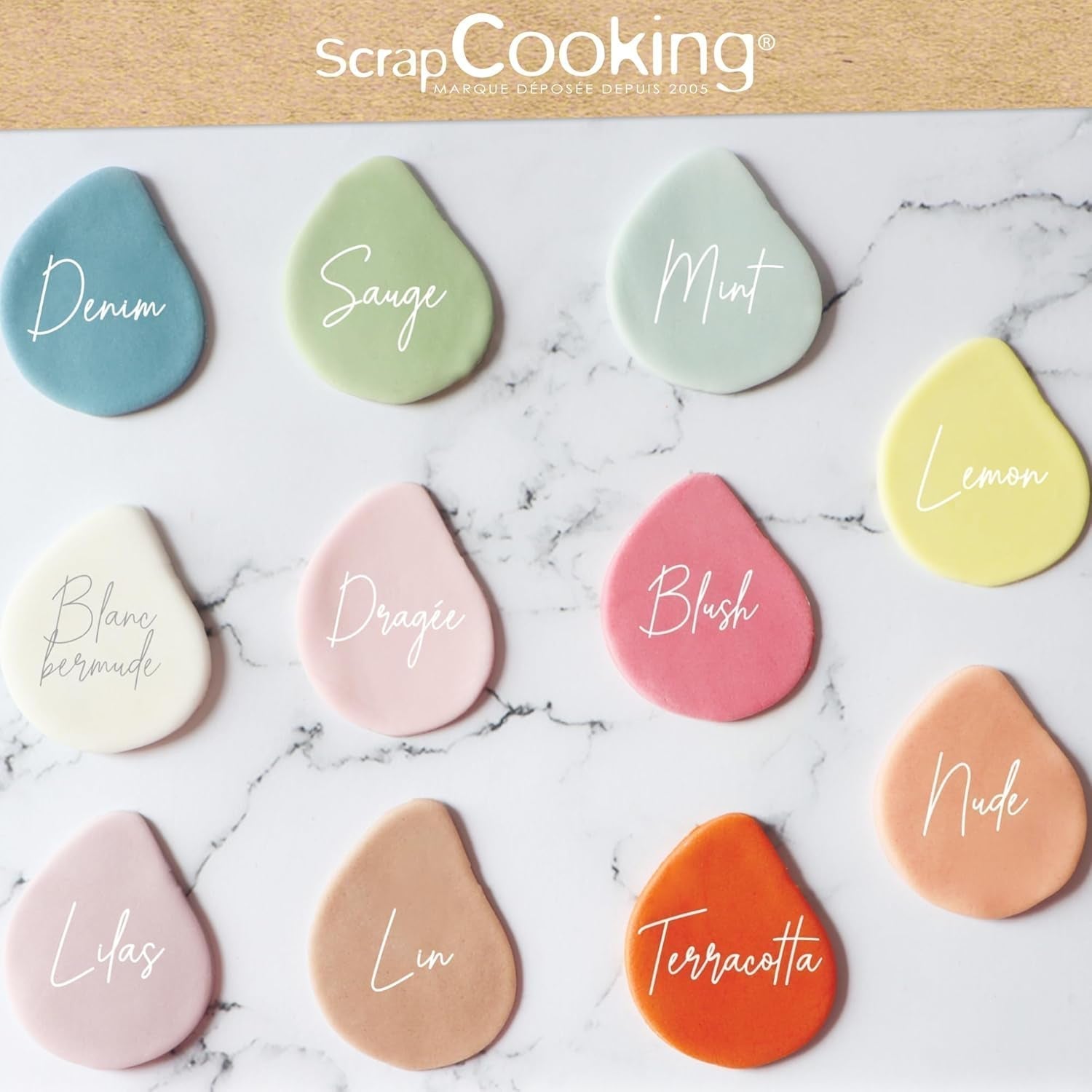 ScrapCooking - Pâte à Sucre Vert Sauge 250g - Kleurstof d'Origine Naturelle - Glutenvrij, Sans Huile de Palme - Pour Gâteaux, Pâtisseries Anniversaire - Vert Pastel - Fabrikie en France - 7621 Suikerpasta Naty Shop