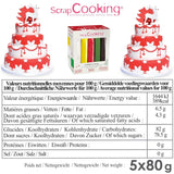 ScrapCooking - Set van 5 Fondant - wit, geel, rood, groen en bruin - 5 x 80g - suikerpasta voor taarten Taartversieringen Verjaardag Kerstmis - glutenvrij en palmolievrij - 7257 Naty Shop Suikerpasta