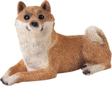 Sculptuur, hars, wit, middelgrote Naty Shop-beeldjes en sculpturen maat S Shiba Inu