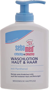 Sebamed Baby- en Kinderverzorgingslotion met Panthenol, 2-pack, 2 x 200 ml, verzorgt zacht de gevoelige kinderhuid, ook bij droge huid en irritaties Kinderen - Bad- en Huidverzorging Naty Shop 3-pack, 3 X 200 ml