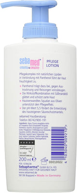Sebamed Baby- en Kinderverzorgingslotion met Panthenol, 2-pack, 2 x 200 ml, verzorgt zacht de gevoelige kinderhuid, ook bij droge huid en irritaties Kinderen - Bad- en huidverzorging Naty Shop