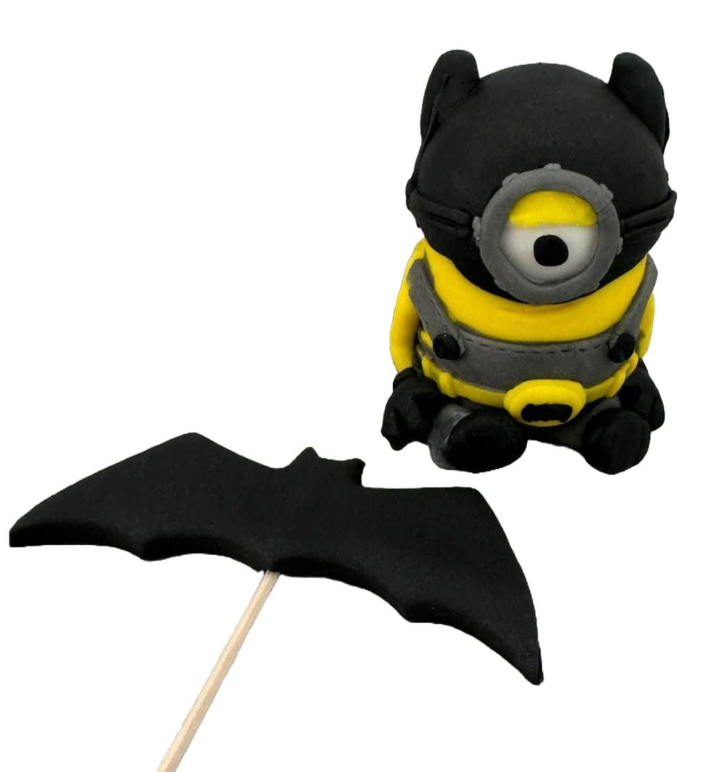 Set van 2 eetbare suikerdecoraties, Batminion Sugar Paste Decorations Nati Shop