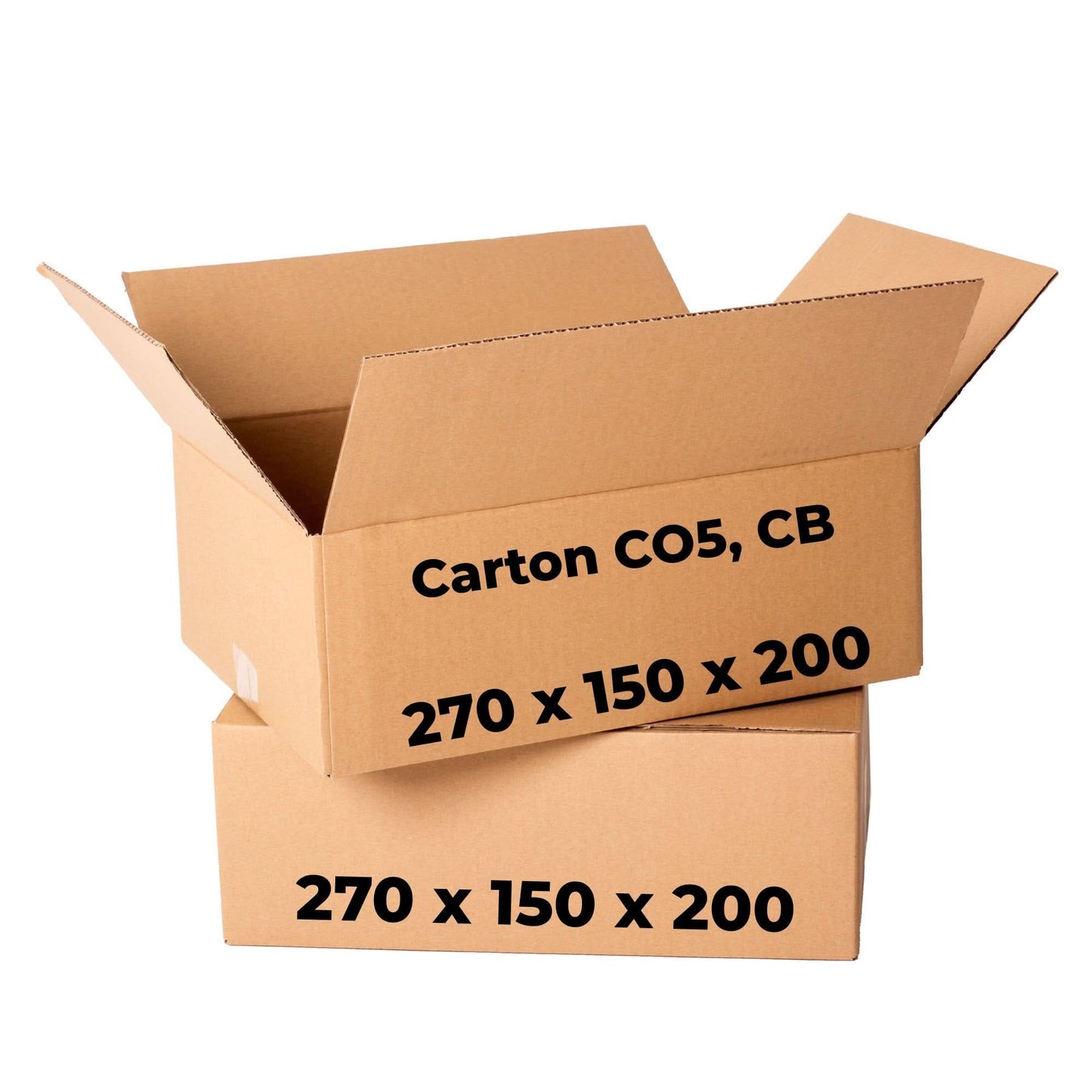 Set van 20 kartonnen dozen CO5, CB, 270 x 150 x 200 Verpakkingsdozen Nati Shop