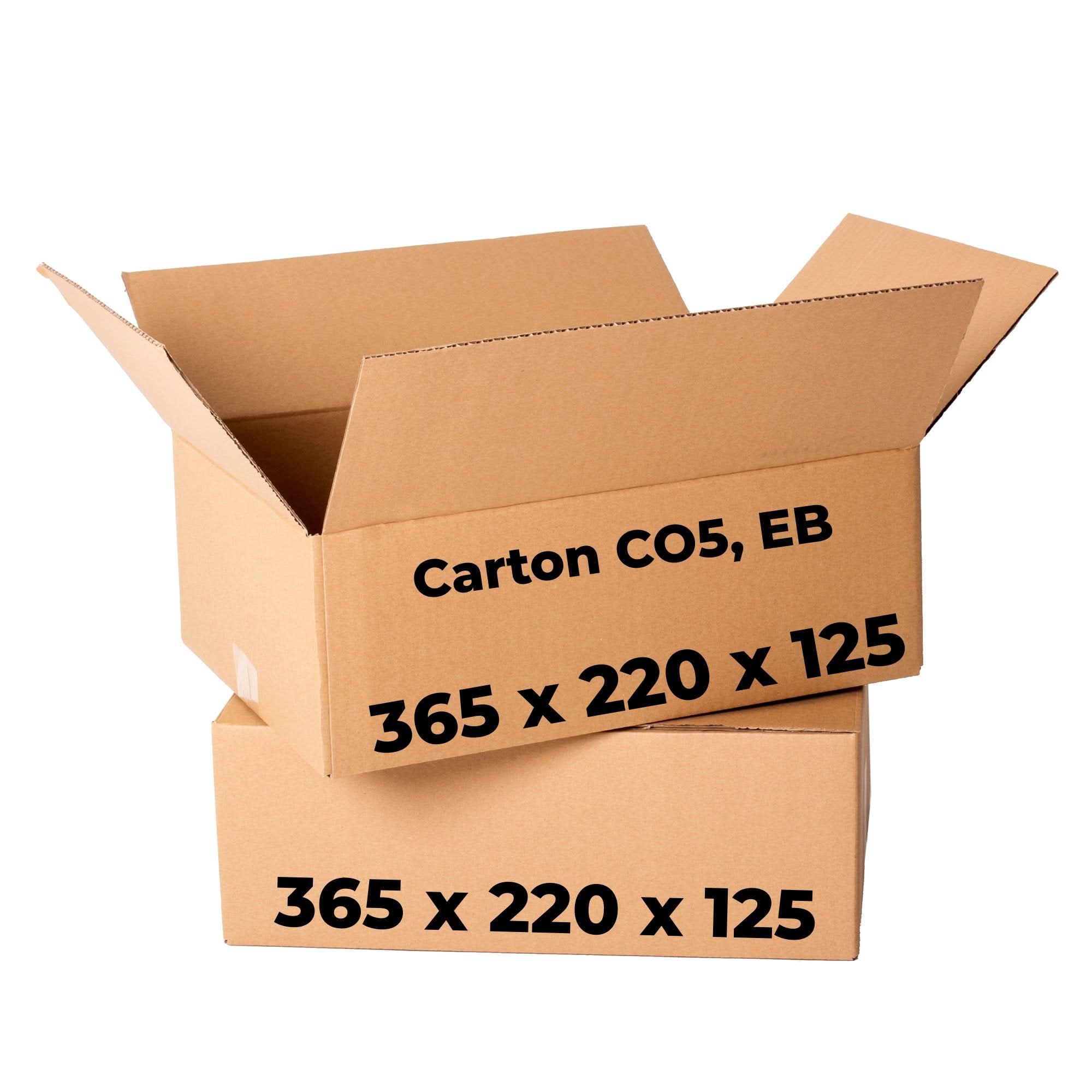 Set van 20 kartonnen dozen CO5, EB, 365 x 220 x 125 Verpakkingsdozen Nati Shop