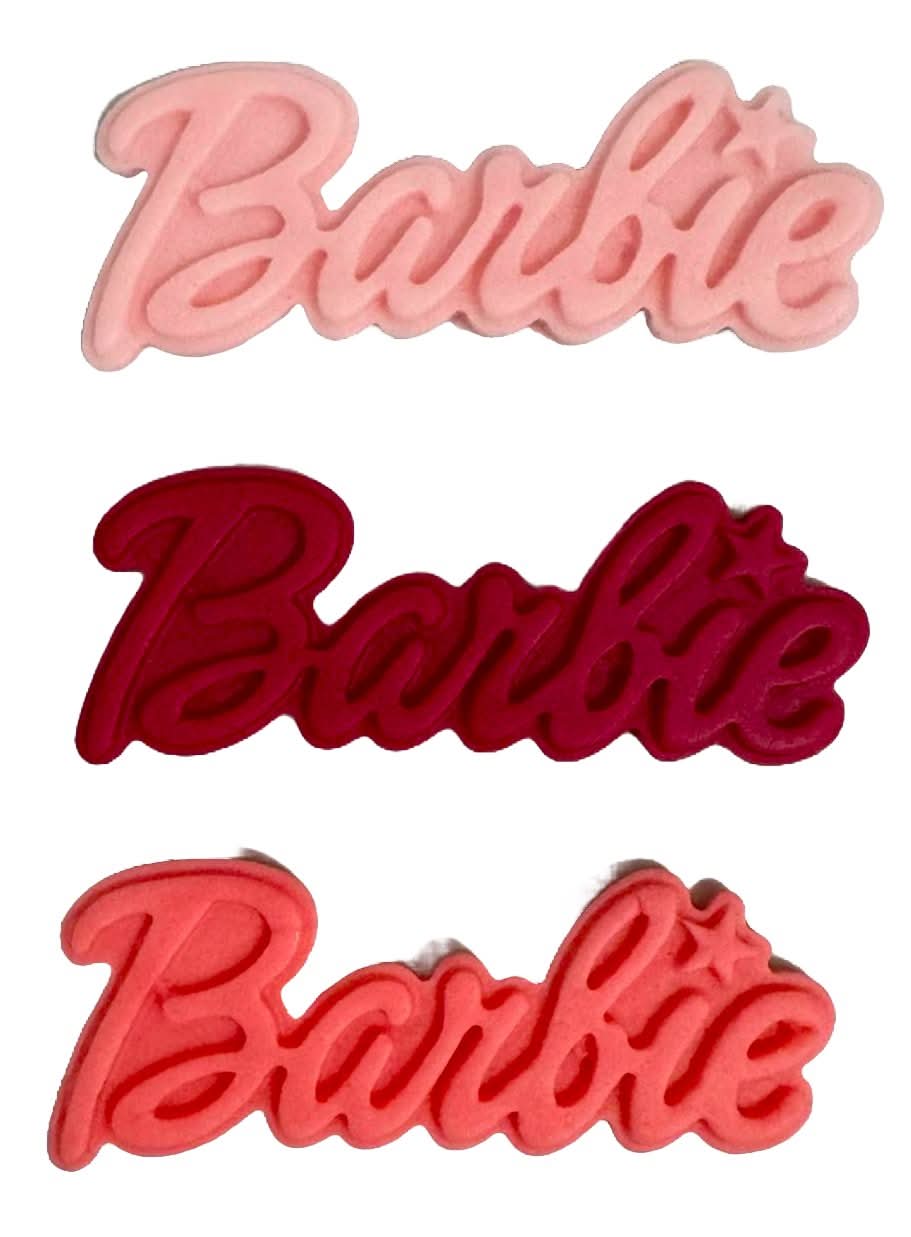 Set van 3 eetbare suikerdecoraties, Barbie Sugar Paste Decorations Nati Shop