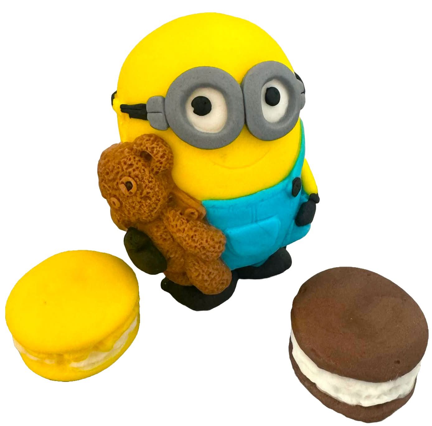 Set van 3 eetbare suikerdecoraties, Bob, Minions Sugar Paste Decorations Nati Shop