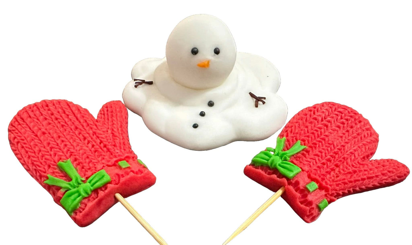 Set van 3 eetbare suikerdecoraties, Christmas Nati Shop