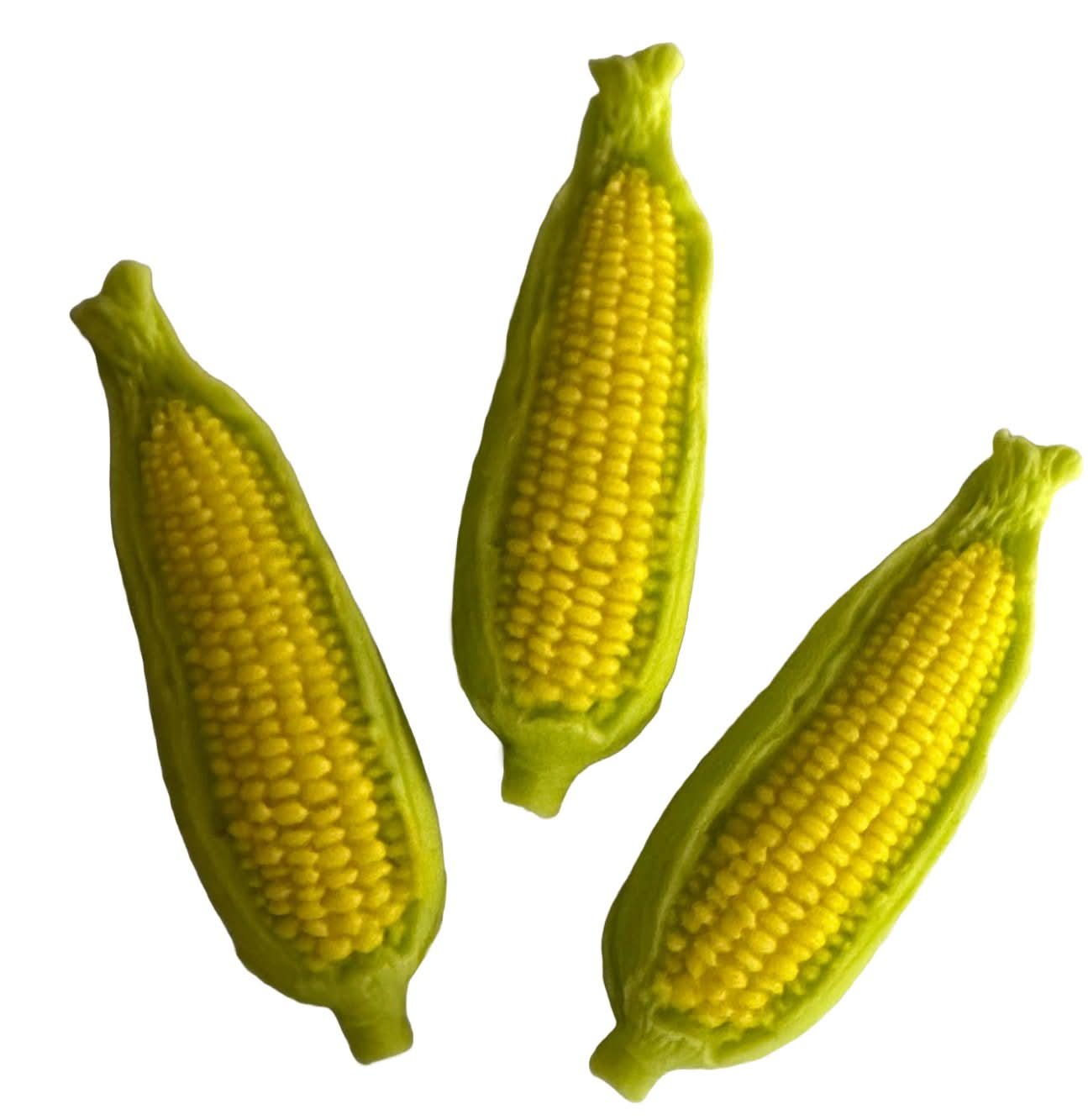 Set van 3 eetbare suikerdecoraties, Corn Harvest Sugar Paste Decorations Nati Shop