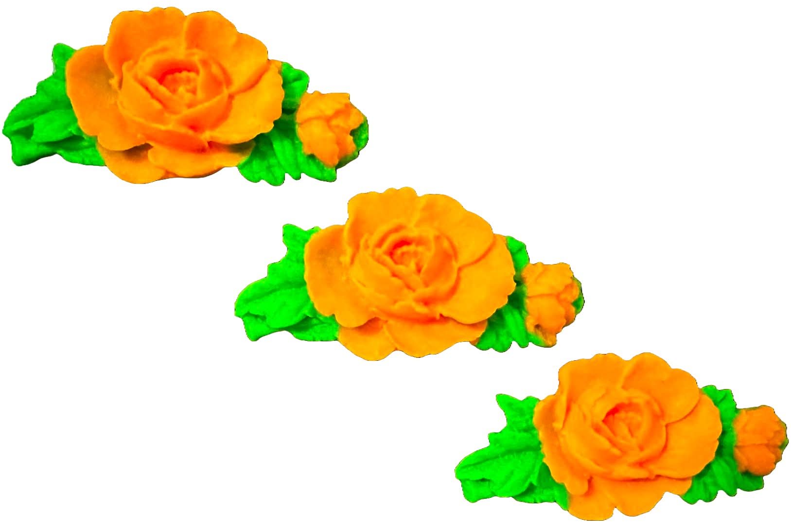 Set van 3 eetbare suikerdecoraties, rozen Decoraties van Sugar Paste Nati Shop