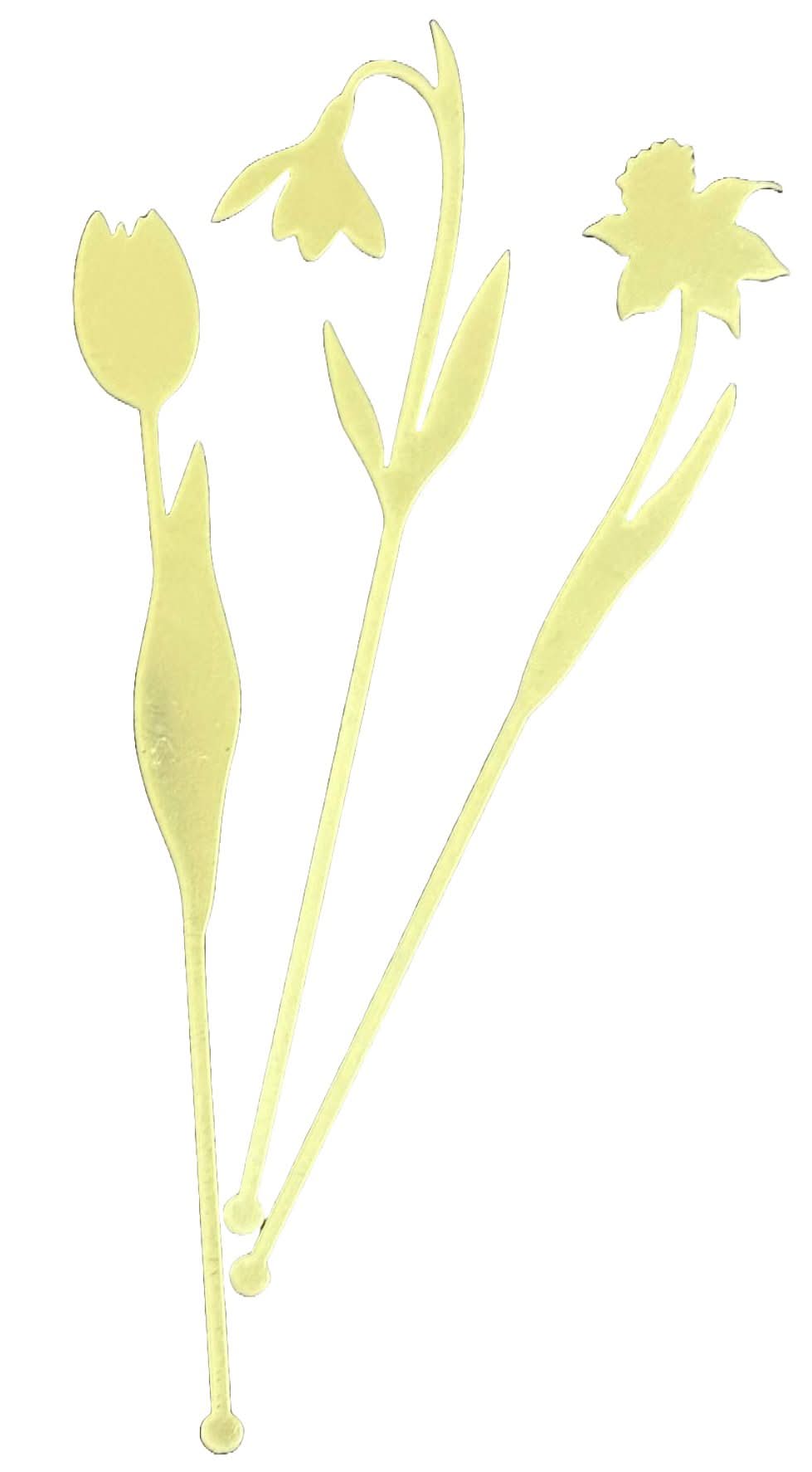 Set van 3 niet-eetbare acryldecoraties, Lentebloemen Nati Shop