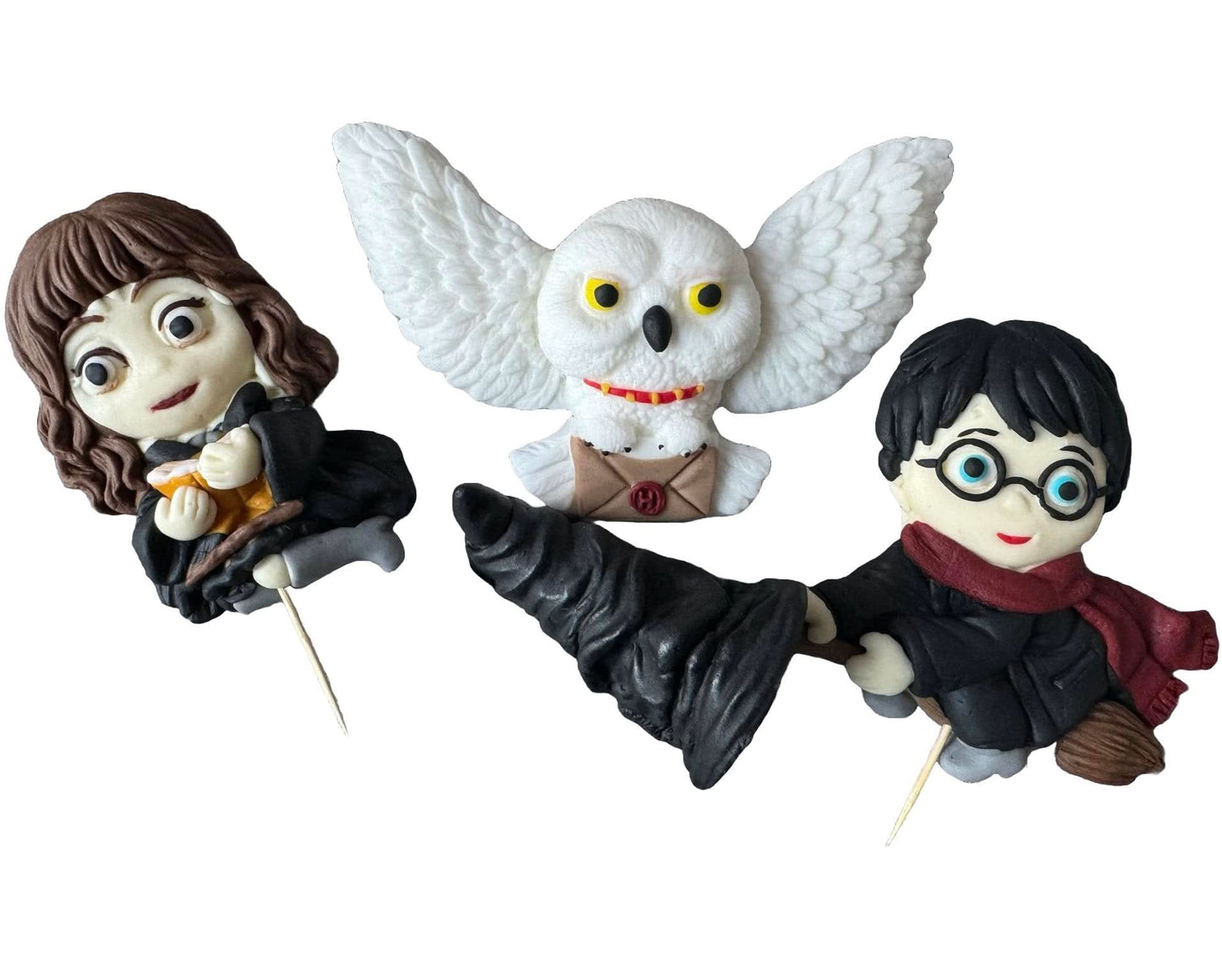 Set van 4 eetbare suikerdecoraties, Harry Potter Sugar Paste Decorations Nati Shop