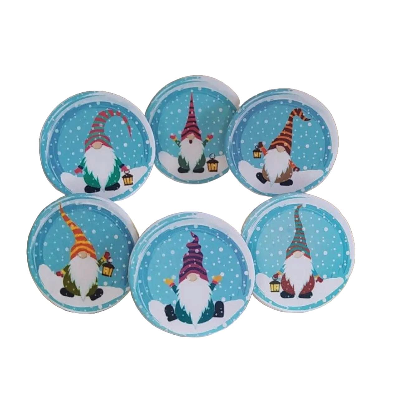 Set van 6 eetbare suikerdecoraties, Christmas Nati Shop