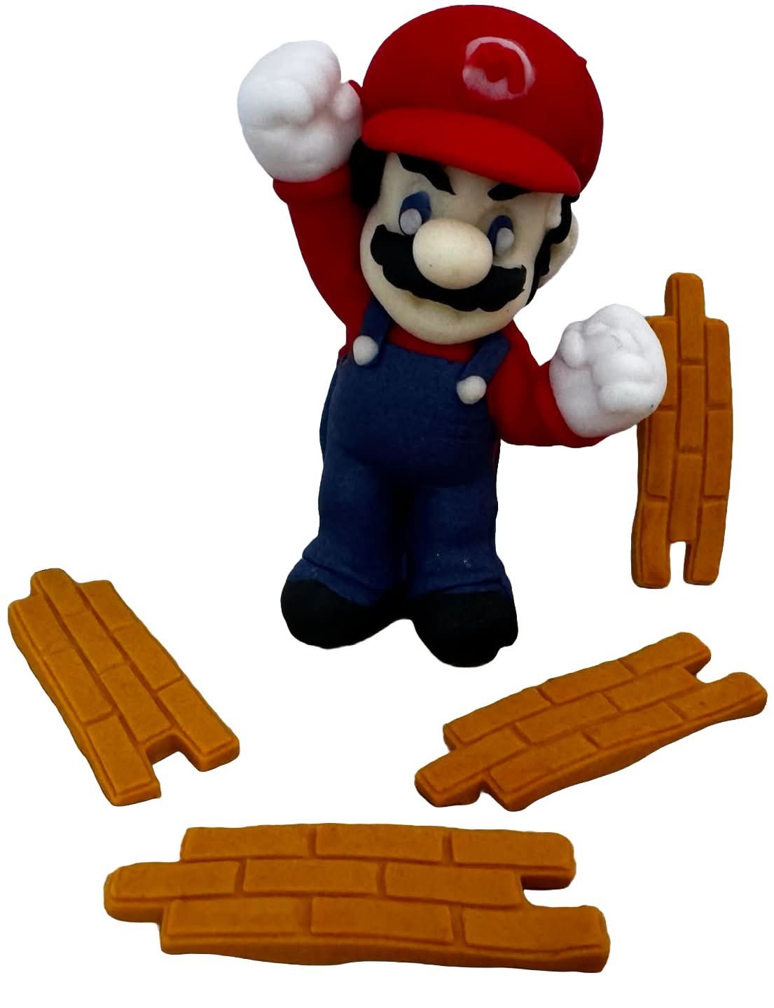 Set van 6 eetbare suikerdecoraties, Super Mario Sugar Paste Decorations Nati Shop