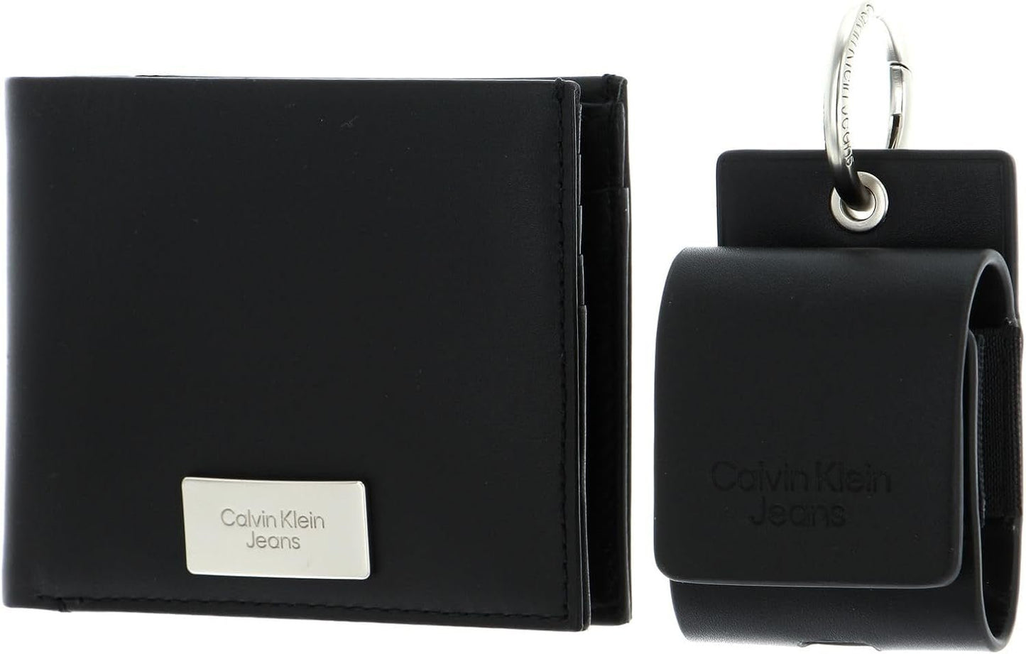 Calvin Klein Jeans-cadeauset voor heren Cadeau-bifold-portemonnee en AirPods-hoesje, zwart (zwart), onesize herenportemonnee Naty Shop standaardtitel