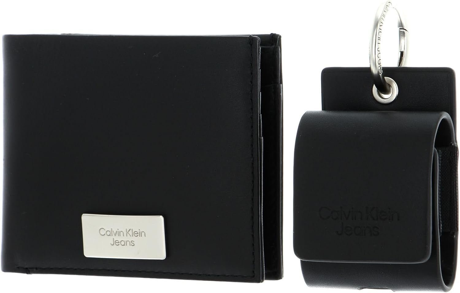 Calvin Klein Jeans-cadeauset voor heren Cadeau-bifold-portemonnee en AirPods-hoesje, zwart (zwart), onesize herenportemonnee Naty Shop standaardtitel