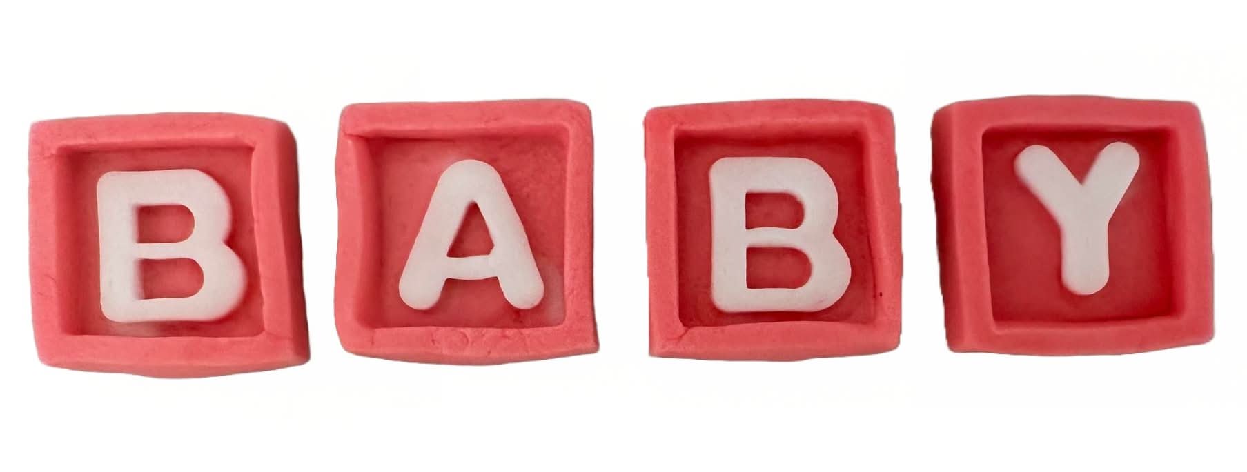 Set eetbare suikerdecoraties, Baby Sugar Paste Decorations Nati Shop