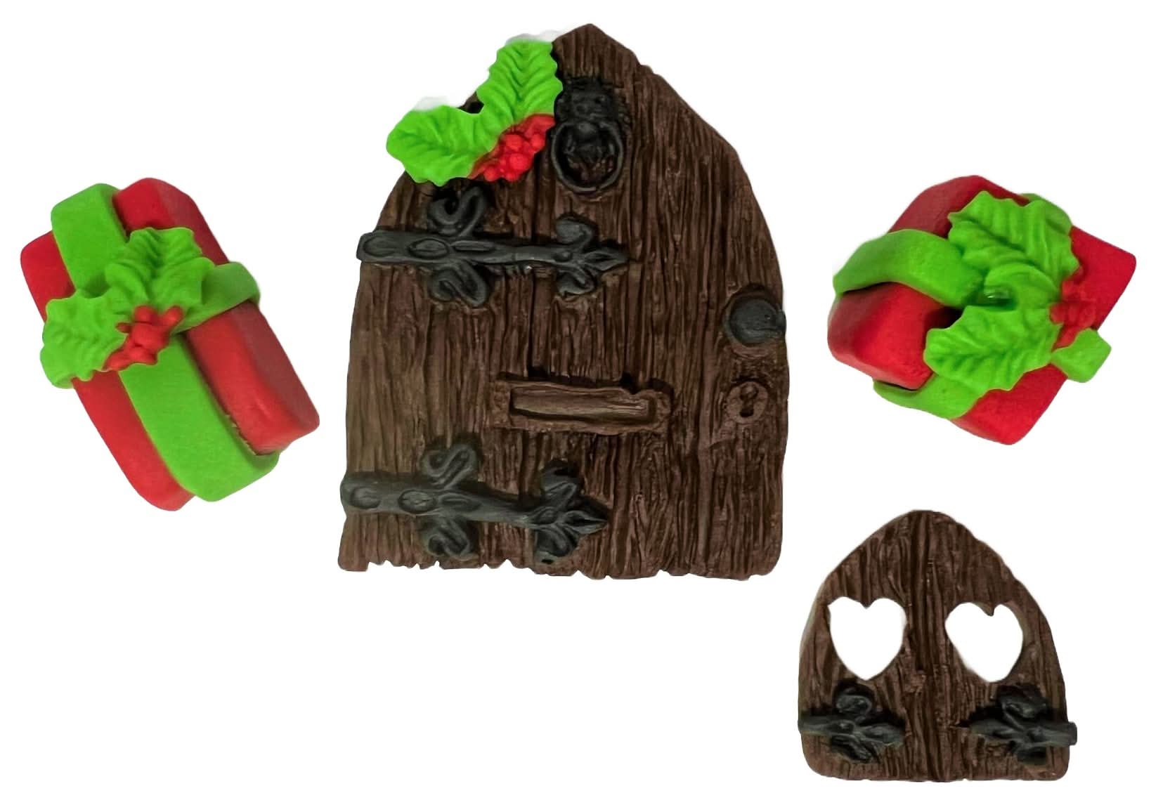 Set eetbare suikerdecoraties, Kerstsuikerpasta Decoraties Nati Shop