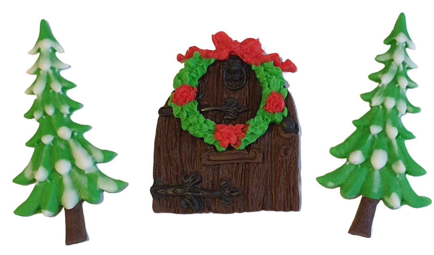 Set suikerdecoraties, kerstsuikerpasta-decoraties Nati Shop