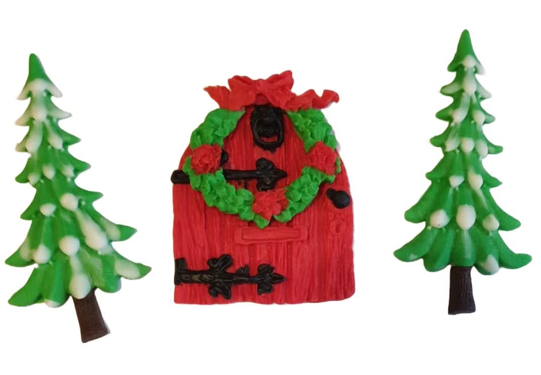 Set suikerdecoraties, kerstsuikerpasta-decoraties Nati Shop