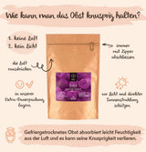 Gevriesdroogde vijgen BRIX | Natuurlijke, gedroogde vijgen 95 g | Great Taste Award voor gedroogd fruit, gedroogd | Niet-GMO, glutenvrij, veganistisch, achtergehouden vitamines Naty Shop gedehydrateerde producten
