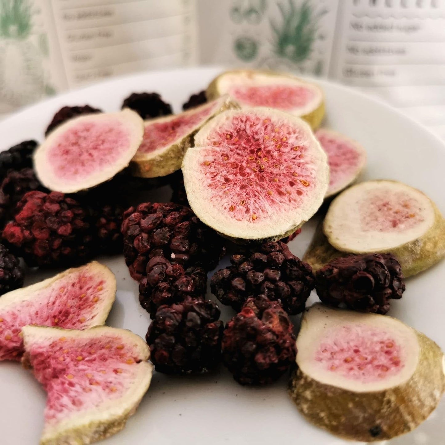 Gevriesdroogde vijgen 100% natuurlijke gedroogde vijgen | Geen toegevoegde suikers Gezond gevriesdroogd snoepje | Gevriesdroogd fruit Gevriesdroogde vijgen | ZingyZoo (100g) Naty Shop gedehydrateerde producten