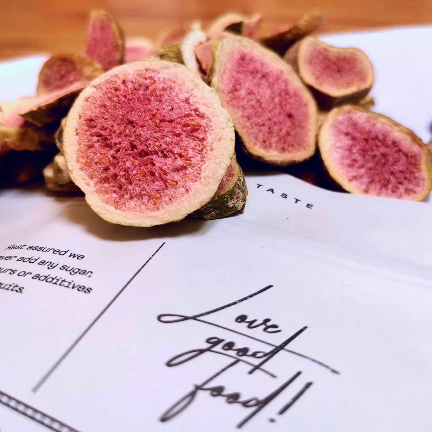 Gevriesdroogde vijgen 100% natuurlijke gedroogde vijgen | Geen toegevoegde suikers Gezond gevriesdroogd snoepje | Gevriesdroogd fruit Gevriesdroogde vijgen | ZingyZoo (100g) Naty Shop gedehydrateerde producten