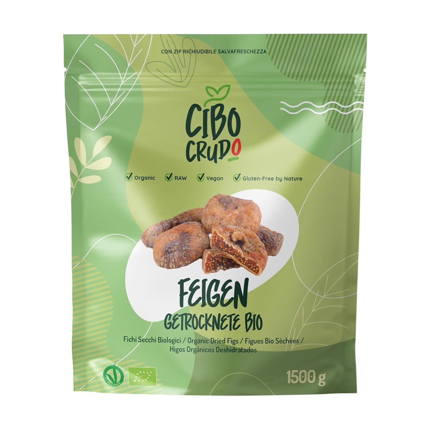 Ongezoete biologische gedroogde vijgen - 250 g. Gedroogde Turkse Vijgen Ongezoet. Hoogwaardig natuurproduct. Biologische gedroogde vijgen. Naty Shop gedroogde producten 1,5 kg (1 pakje)